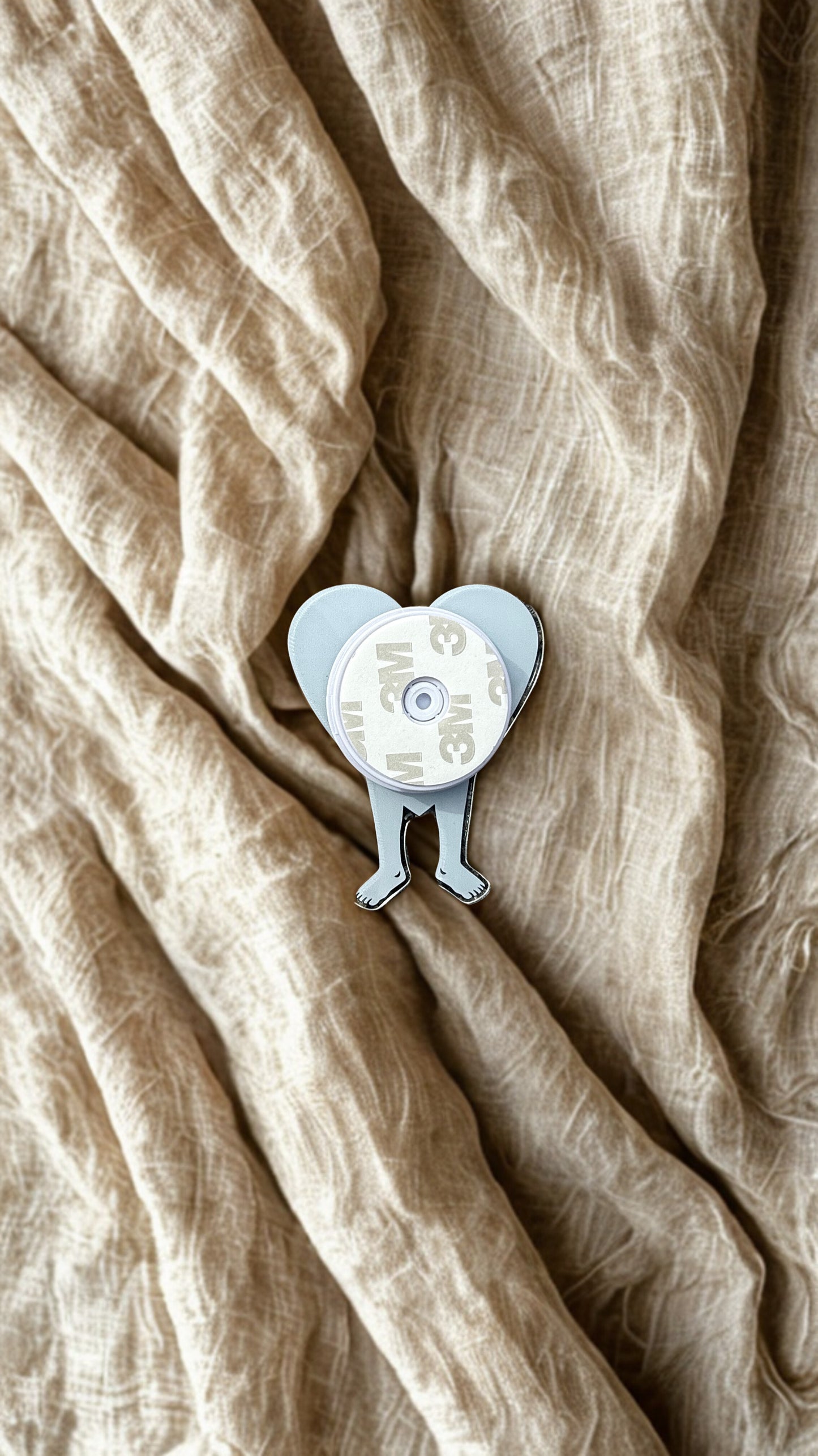 Brain-Heart Figure Phone Grip