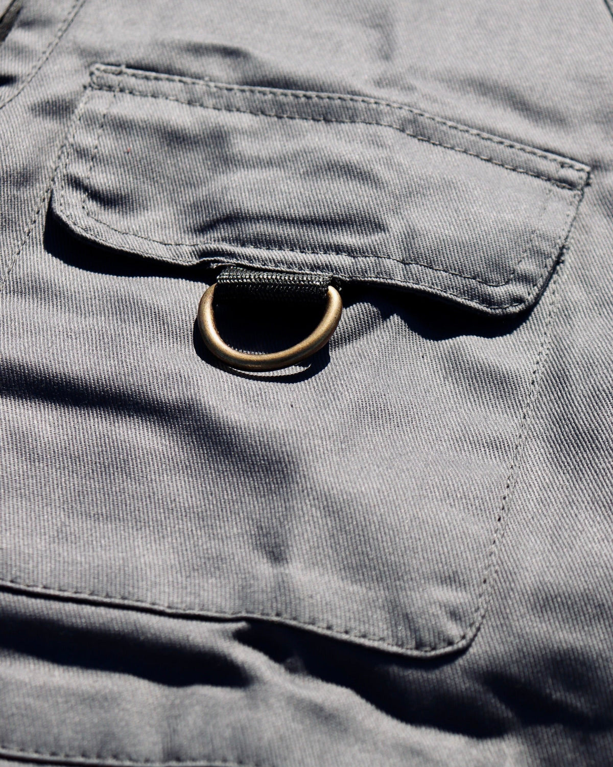 Lightweight Denim Vest in Grey (Pre-order)