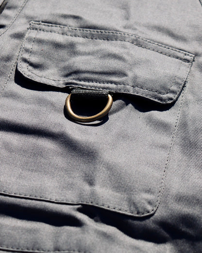 Lightweight Denim Vest in Grey (Pre-order)