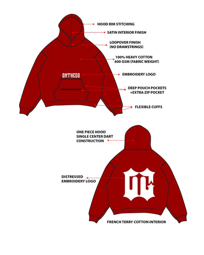 STANDARD HOODIE (RED)