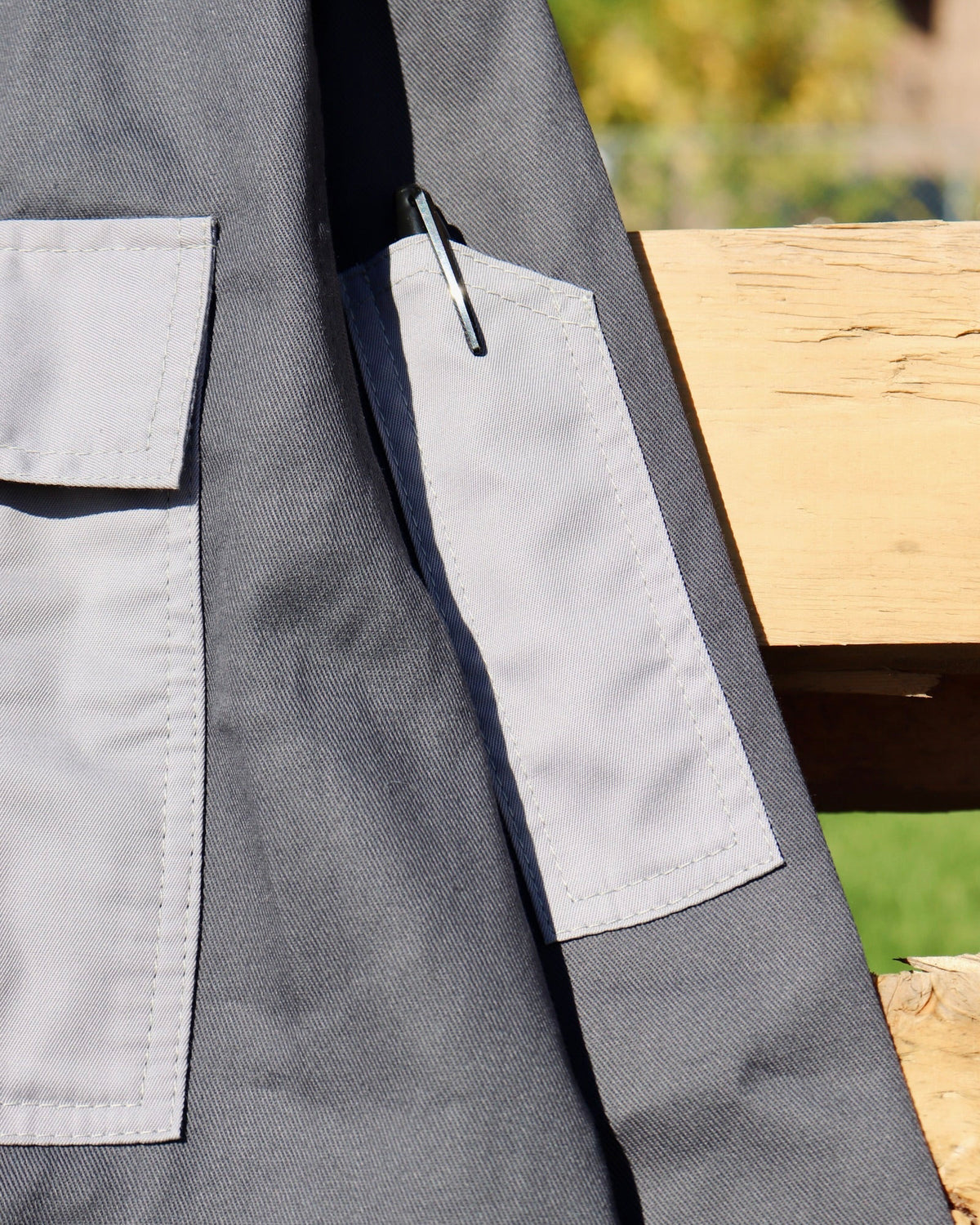 Long-Sleeves Lightweight Denim Double Zipper Shirt (Pre-order)