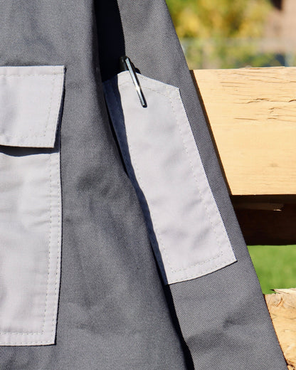 Long-Sleeves Lightweight Denim Double Zipper Shirt (Pre-order)