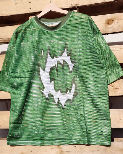 Mesh Jersey Shirt in Green (Pre-order)