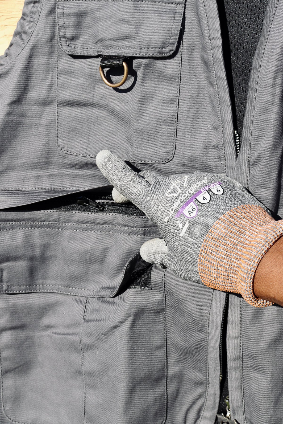 Lightweight Denim Vest in Grey (Pre-order)