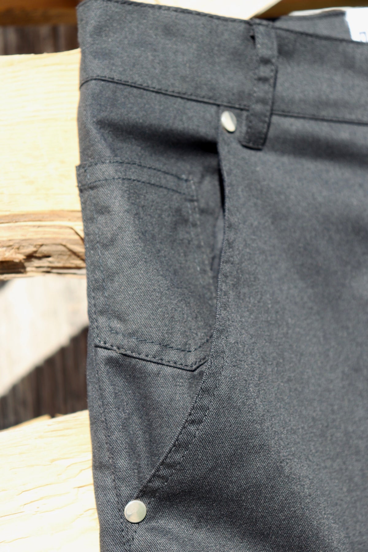 Lightweight Denim Pants in Black (Pre-order)