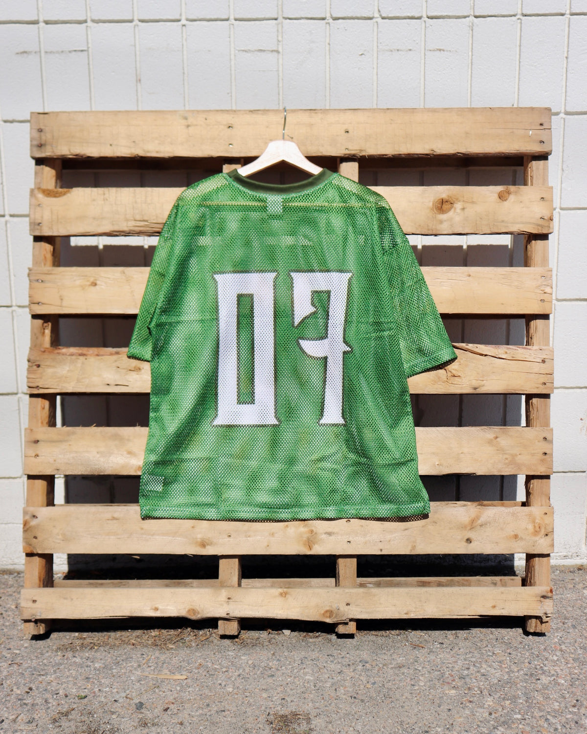 Mesh Jersey Shirt in Green (Pre-order)