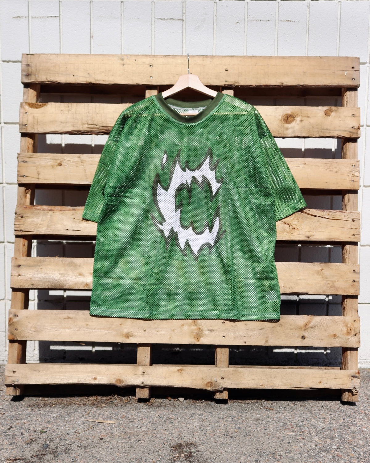 Mesh Jersey Shirt in Green (Pre-order)