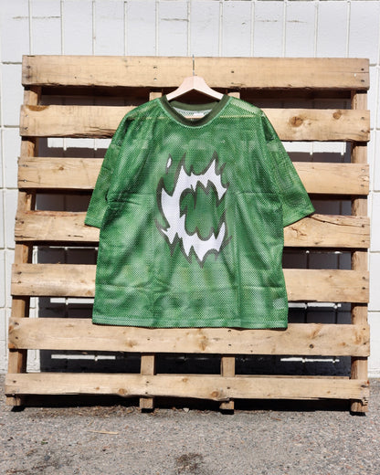 Mesh Jersey Shirt in Green (Pre-order)