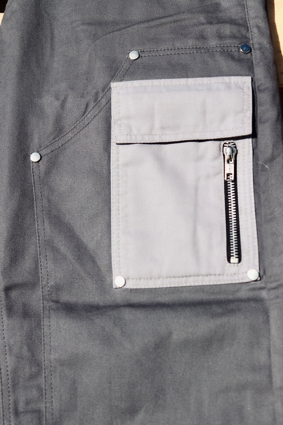 Lightweight Denim Pants in Silver Grey (Pre-order)