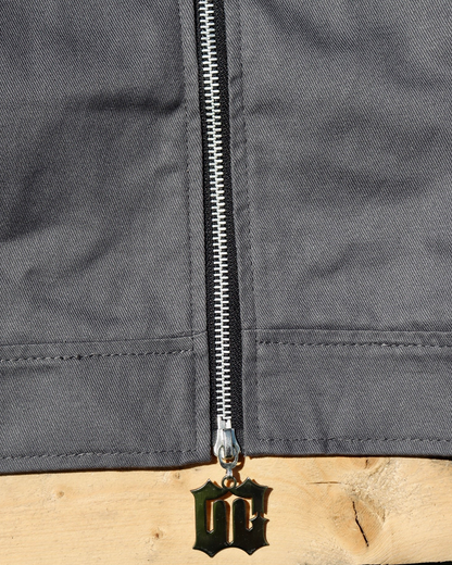 Long-Sleeves Lightweight Denim Double Zipper Shirt (Pre-order)