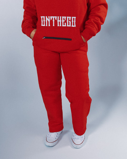 MINIMALIST SWEATPANTS (RED)