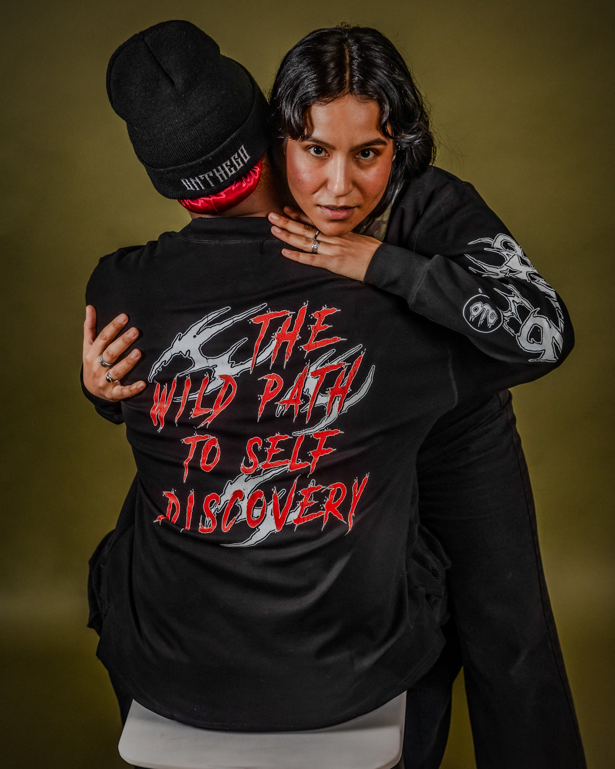 HEAVY COTTON BLACK LONG-SLEEVE