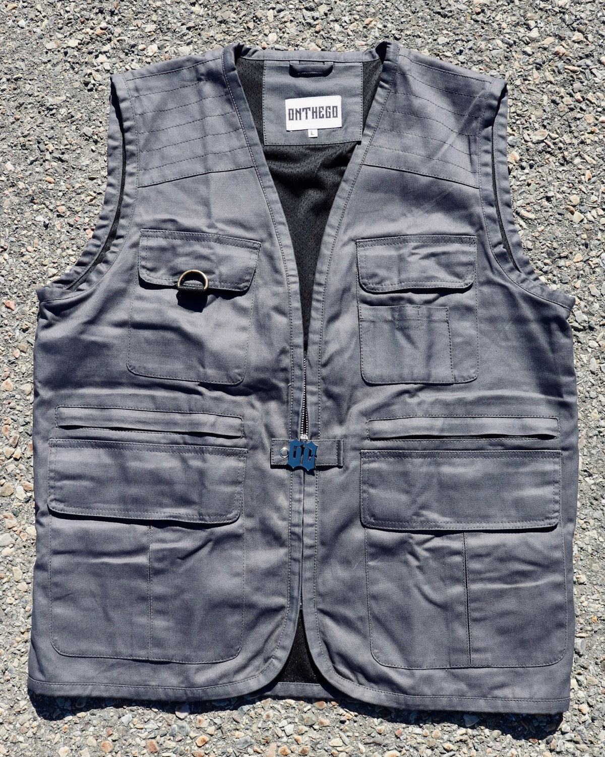Lightweight Denim Vest in Grey (Pre-order)