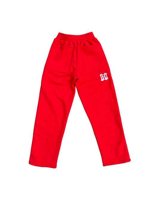 RED BLANK SWEATPANTS