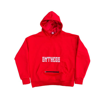 Heavy Cotton Overhead Hoodie (Red)