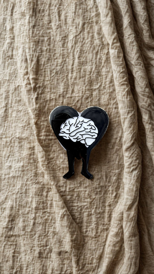 Brain-Heart Figure Phone Grip