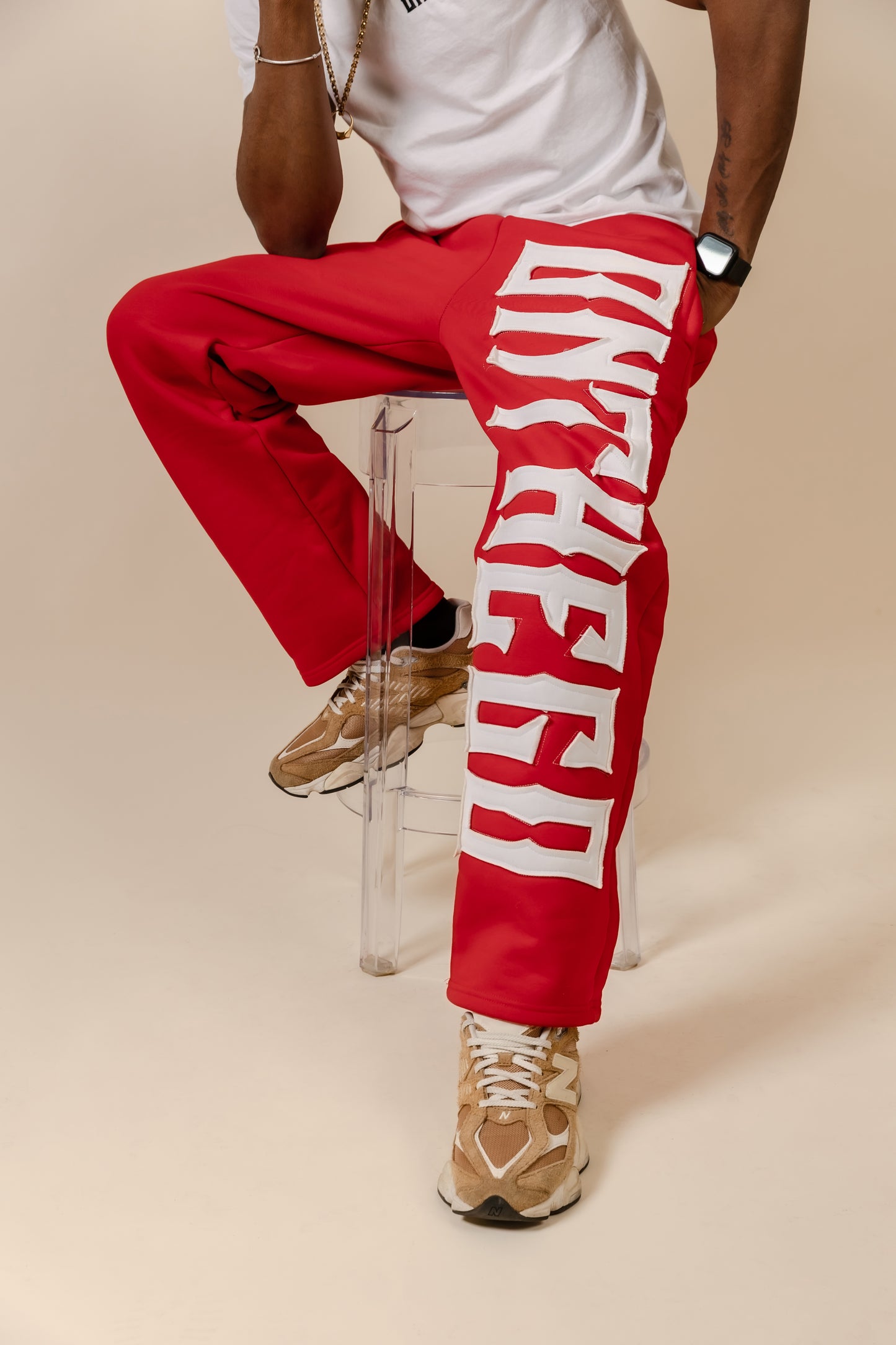 Heavy Cotton Sweatpants [Red]