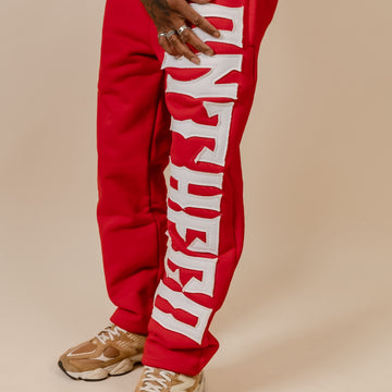 Heavy Cotton Sweatpants [Red]