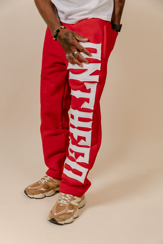 Heavy Cotton Sweatpants [Red]
