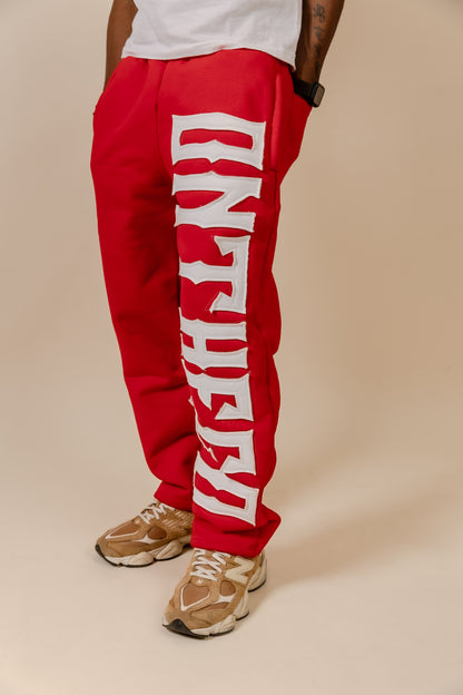 Heavy Cotton Sweatpants [Red]