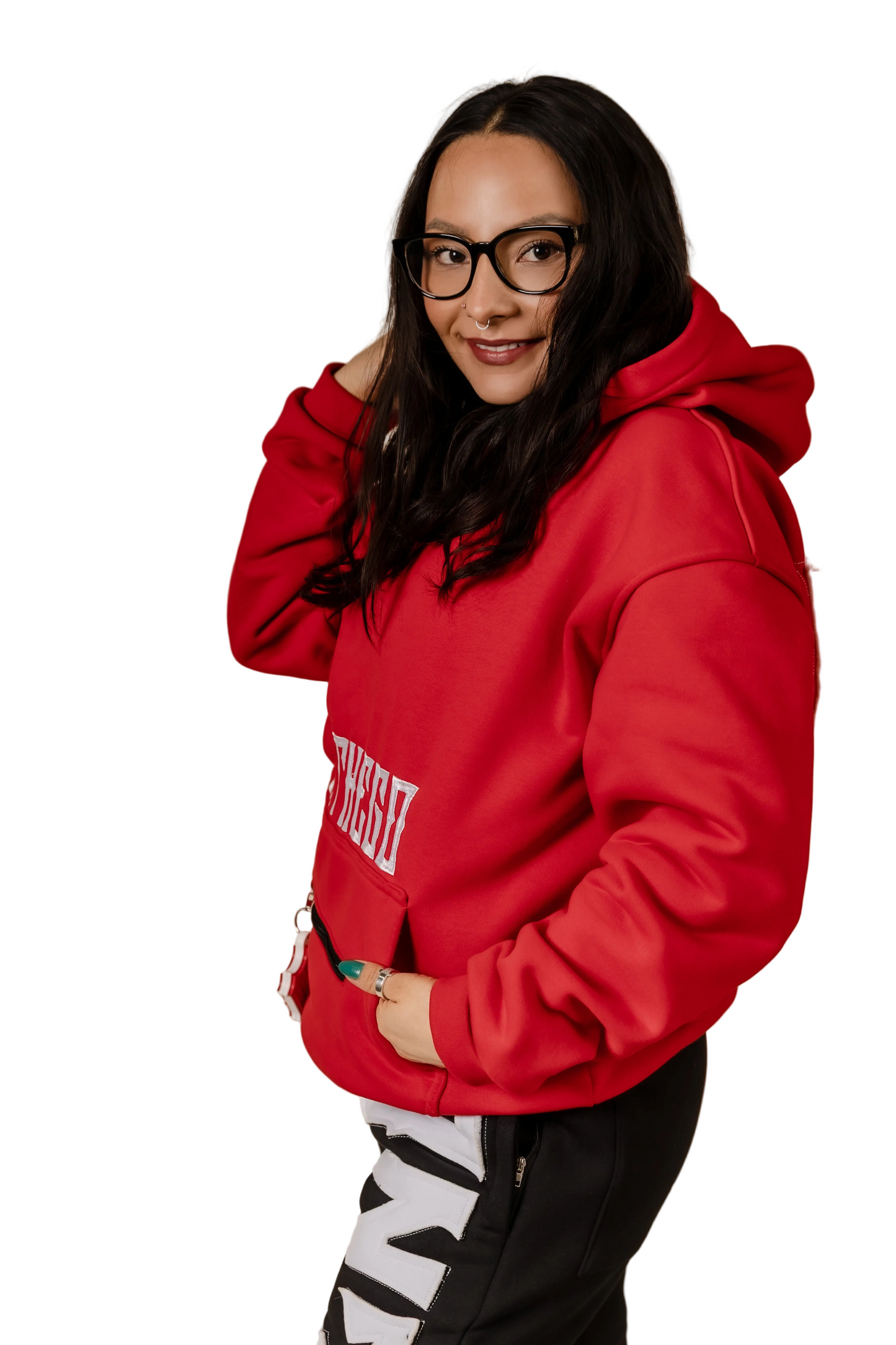 Heavy Cotton Overhead Hoodie (Red)