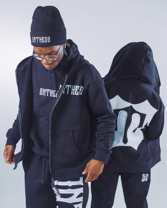 ZIP-UP HOODIE (BLK)